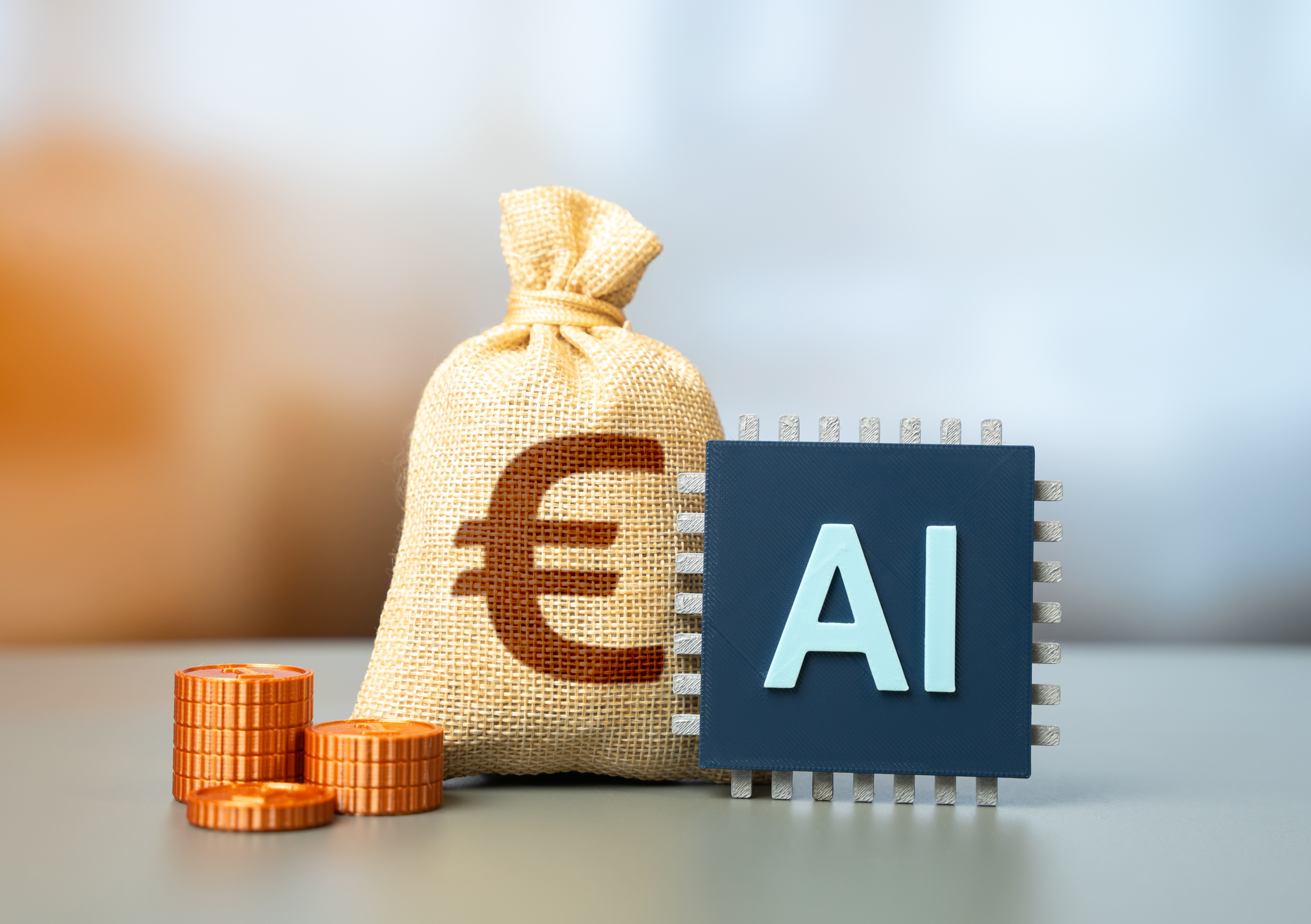 A premium fintech visual showing a digital payment platform powered by AI, with transaction analytics, fraud alerts and automated payment routing displayed across a modern interface, highlighting the connection between AI capabilities and customer retention.